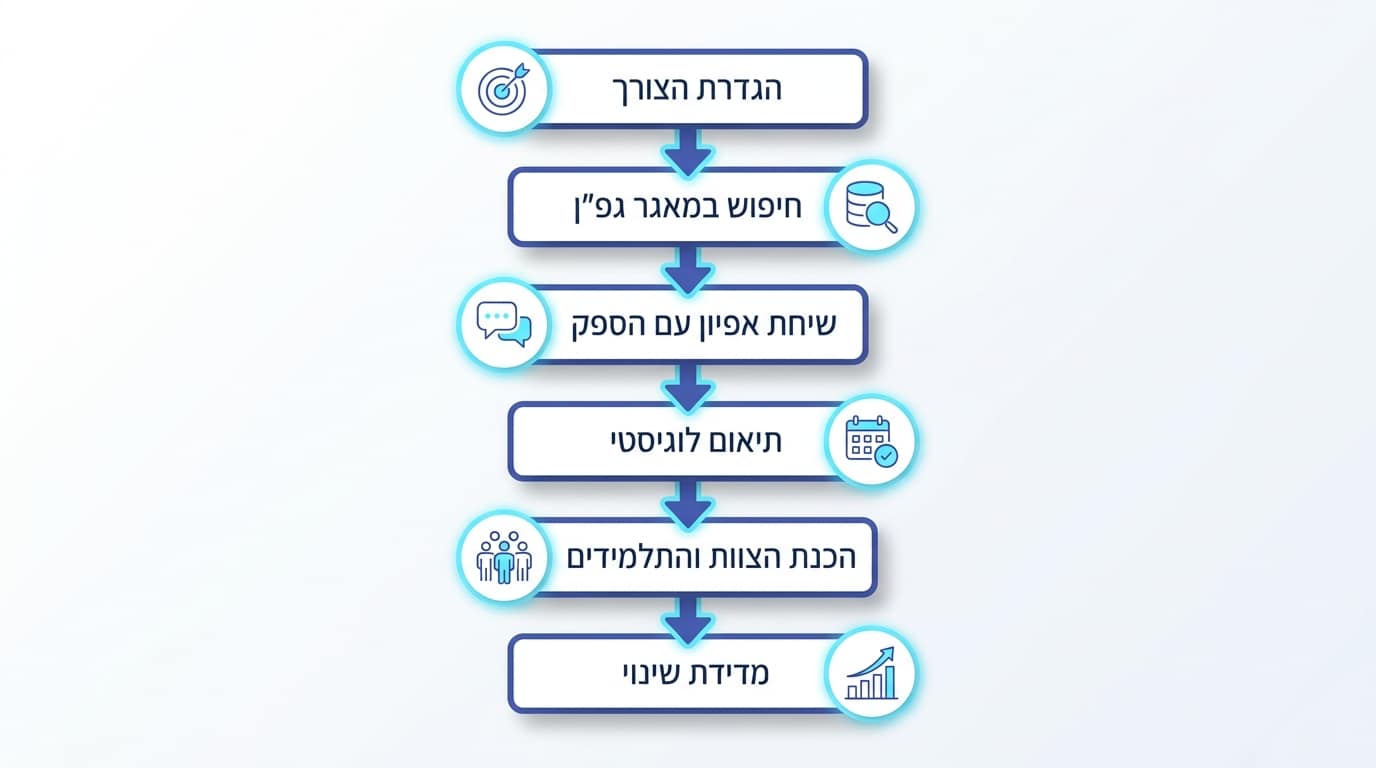 צעדים הבאים להזמנת סדנה שמשאירה שינוי מתמשך